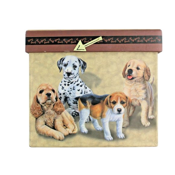 Revelations Puppy Love Trinket Jewelry Nesting Boxes Sectioned Drawer Lot Of 2 - Picture 9 of 10